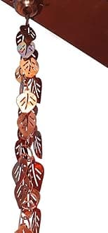 Monarch Solid Copper Cascade Leaf Chain 8-1/2" Long
