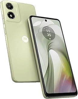 Motorola Moto E14 Dual SIM 4G Smartphone, 64GB Storage, 2GB RAM, 6.56" 90Hz IPS LCD Display, 13MP Camera, Android 14 (Go Edition), 5000mAh Battery, Water-Repellent Design (Pastel Green)