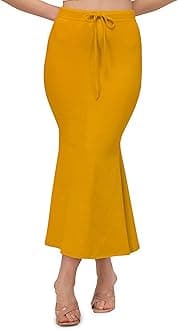 MehrangStretchable Saree Shapewear Petticoat for Women, Cotton Blended,Petticoat,Skirts for Women,Shape Wear Dress for Saree
