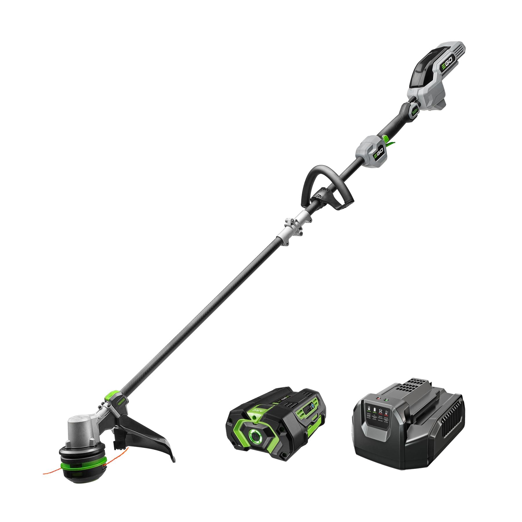 String Trimmer, Battery Powered, 15" Trimmer for Weeds and Grass with POWERLOAD, Includes 56V 4.0Ah Battery and Charger - ST1523S