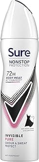 Anti-perspirant Deodorant Aerosol Invisible Pure Nonstop Protection 150 ml