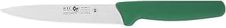 ICEL Cutlery 5 1/2-inch Stiff Wide Blade Boning Knife, Extra Wide Straight Blade, Green Handle - Great for Holiday and Party Preparations -