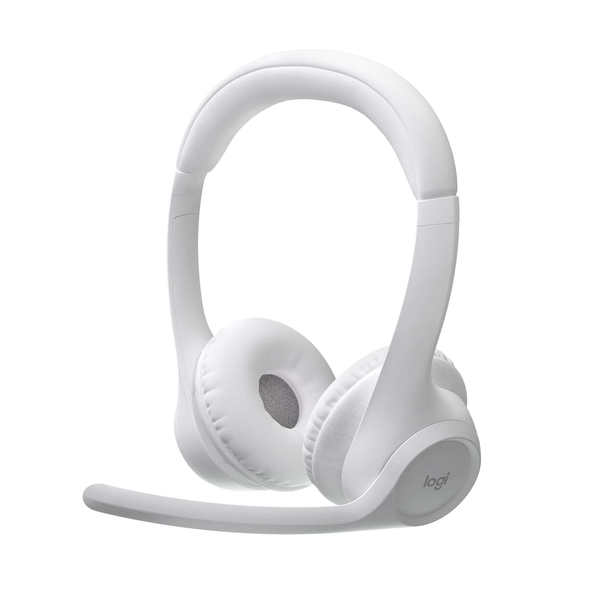 Zone 300 Wireless Bluetooth Headset with Noise-Canceling Microphone, Compatible with Windows, Mac, Chrome, Linux, iOS, iPadOS, Android – Off-White