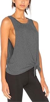 BestisunWomens Sexy Workout Tank Tops Yoga Clothes Tie Knot Athletic Gym Shirts Crop Tops