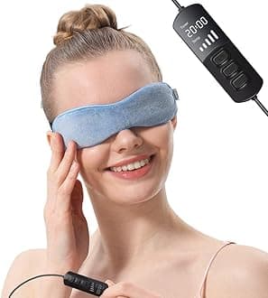 Aroma Season Heated Eye Mask, Great for Blepharitis and Dry Eyes Treatment, Relieve Dry Eye Syndrome, MGD and Styes (Blue)