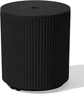 Veradek Umbrella Side Table - Modern Outdoor Patio Table with Umbrella Hole for Porch/Patio | Durable Plastic-Concrete Material & Easy Assembly