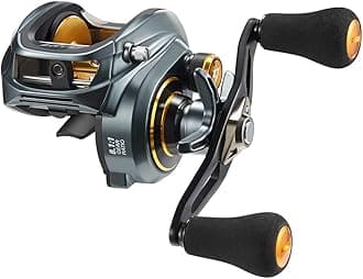 Alijoz Fishing Reel Size 300 Fishing Reel with Aluminum Frame for Low Profile and 33lb Drag Bait 5.9:1/8.1:1 Freshwater Saltwater Speed Ratio Double Handle
