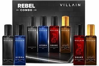 - Rebel Luxury Gift Hamper for Men EDP Pocket Perfume for Man | Long Lasting Smell 4x20ml | All-Day & All Occasions Fragrances Combo Perfume Set | Eau De Parfum for Birthday, Wedding Gift for Men