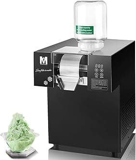 Snowflake Ice Machine, 485.0LBS/24H 1000W Shaved Ice Machine, Rapid Cooling, Food-Grade Stainless Steel Material, Snowflake Ice Maker for Dessert, Ice Cream, Suitable for Party＆Commercial Use