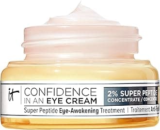 IT Cosmetics Confidence in an Eye Cream - Anti Aging Peptide Eye Cream for Dark Circles & Wrinkles, Lightweight 48HR Hydration, 2% Super Peptide Concentrate, Smooth & Brighten Undereye, All Skin Types