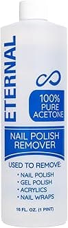 Professional Nail Polish Remover - 100% Pure Acetone (16 Ounces) 16 Ounces