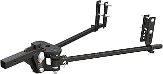 CURT 17499 TruTrack 4P Weight Distribution Hitch with 4x Sway Control, Up to 8K, 2-Inch Shank