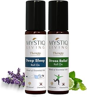 Mystiq Living Deep Sleep and Stress Relief Roll On - Combo (Pack of 2)