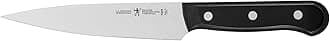 Solution Razor-Sharp 6-inch Utility Knife, Tomato Knife, German Engineered Informed by 100+ Years of Mastery, Black/Stainless Steel