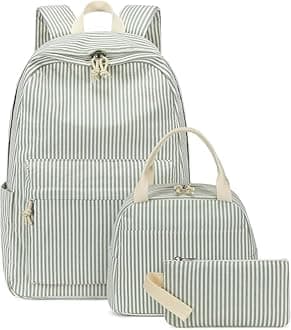 Bluboon School Backpack Teens Girls Boys Kids School Book Bags with Lunch Box Pencil Bag