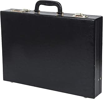 IRHA Black Faux leather Office Briefcase Bag/File Bag with Digit Combo Locking and Inner Mesh Pocket Medium Briefcase for Men (Black)