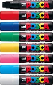 POSCA UNI PC-17KFULL RANGE ALL 8 COLOURS