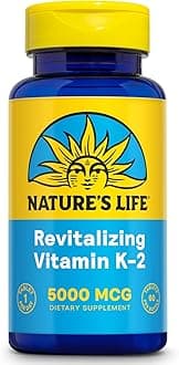 Nature's Life Vitamin K2 60 Tablets (5000 Mcg)
