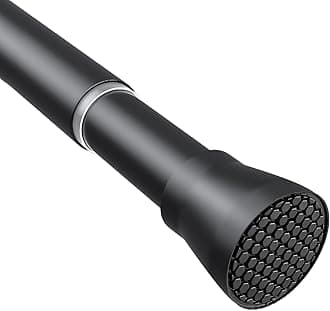 Tension Curtain Rod Black Tension Rod 28 To 48 Inch Spring Curtain Rods Non Slip Tension Rods 1pcs For Windows No Drilling Adjustable Tension Rods of Curtains Window Closet Kitchen Wardrobe