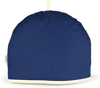 Muldale Large Tea Cozy for Teapot - Oxford Navy - Teapot Cover Insulated 100% Cotton Thick Wadding - Designed in England - Tea Cozies Covers - 1 to 6 Cup