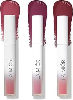 LAMIOR Long-Lasting Juicy Lip Stain | Pack of 3 | 16-Hour Stay, Transfer-Proof, Gel-to-Oil, Plumping, Hydrating | Shade: Spicy Autumn