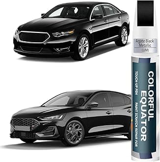UM Agate Black Metallic Touch Up Paint for Ford, Car Paint Pen Scratch Repair Two-In-One Touch Up Paint, Premium Car Scratch Remover for Deep Scratches