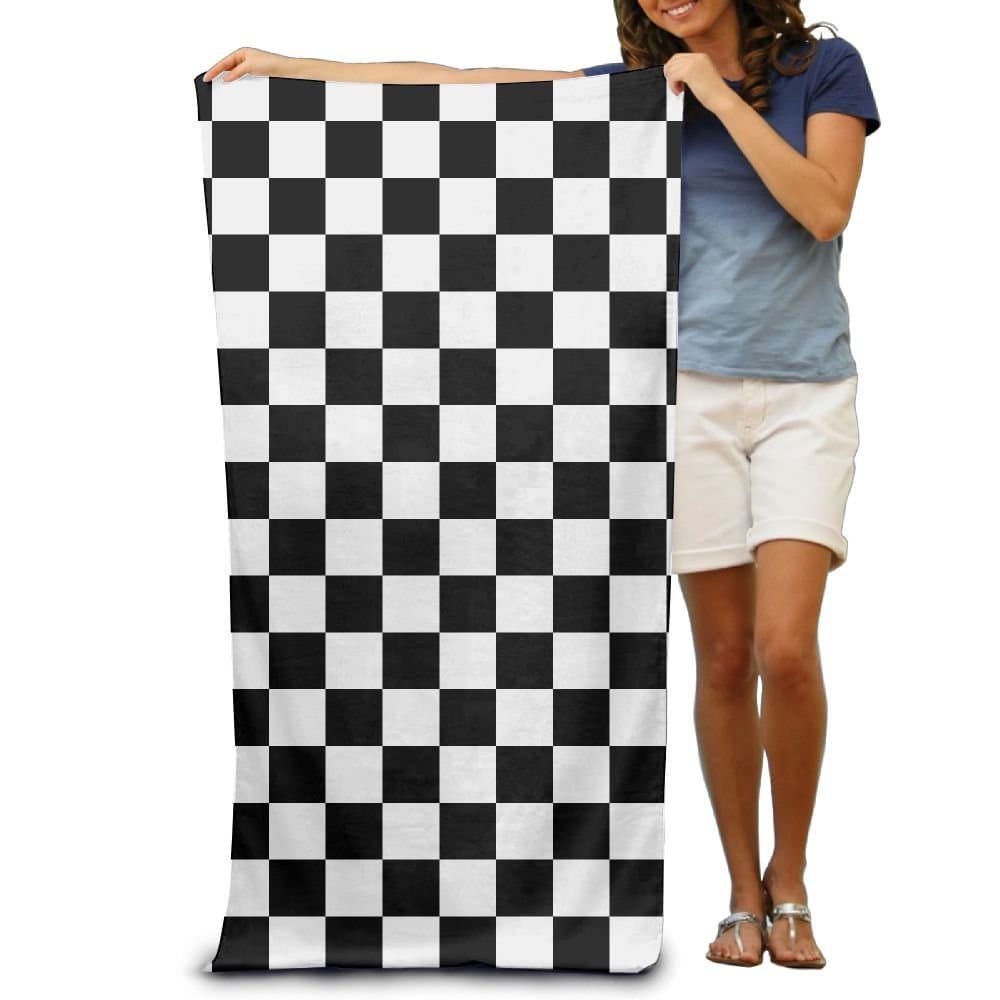 Happybeth Black And White Stripes Microfiber Beach Towel Quick-drying SPA Towels Swimsuit Bath Blanket For Women& Men,Girls&Boys