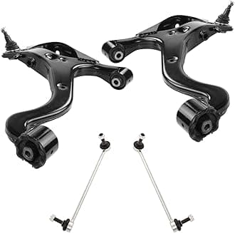 TRQ Front Suspension Kit Control Arm with Ball Joint Sway Bar Stabilizer Link Compatible with 2006-2013 Land Rover Range Rover Sport