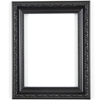 Black (91.4x60.9cm) 36"x24" Ready to hang Ornate Shabby Chic Picture/Photo/Poster frame with MDF backing board and High Clarity Styrene Shatterproof Perspex Sheet