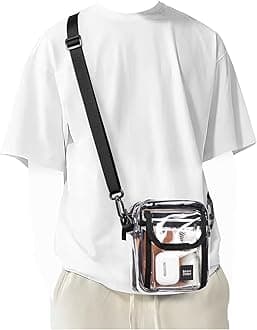 PAUBACK Crossbody Bag for Mens,Travel Passport Wallet Bag for Men for Cell Phone, Small Neck Pouch Side Shoulder Bag for Men