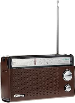 3 Band Portable Radio (Model: Rf-562Dgc1-K), Brown