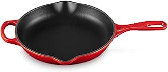 Le Creuset Enameled Cast Iron Signature Iron Handle Skillet, 9" (1-3/8 qt.), Cerise