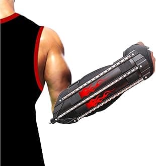 Shindn Outdoor Safety & Survival Self Defense Riot Arm Shield Hunting Tool, Portable Multifunctional Steel Shield with Tungsten Steel Tip Head and Flashlight