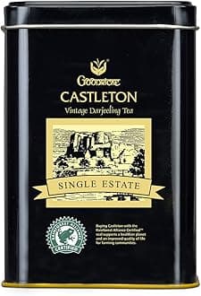 GOODRICKE Castleton Vintage Darjeeling Tea - 250gm (Pack of 1) | Single Estate Whole Leaf | 100% Loose Leaves | Premium Black Tea with Rich Taste & Aroma