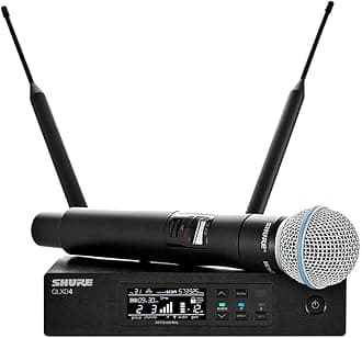 Shure QLXD24/B58 Handheld Wireless System with BETA 58A Vocal Microphone, H50