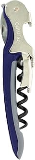 Franmara Soft-Touch Murano Two-Step Waiter Corkscrew with Nonstick Spiral (Blue)