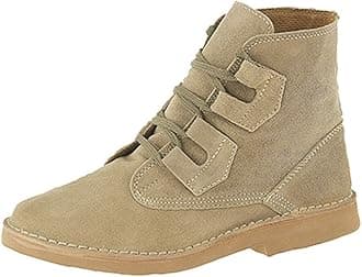 Roamers Mens Ghillie Tie Desert Boots Dark Taupe Suede Size