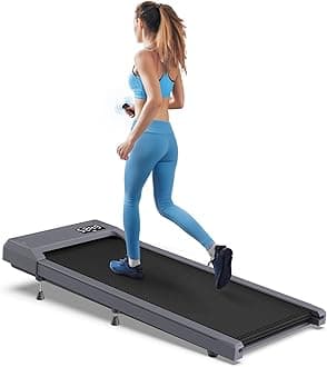 Walking Pad Treadmill with Incline, Standing Under Desk Treadmill 300lbs Capacity 2.5HP Cardio Training, Portable Easy to Use and Move, Works with ZWIFT KINOMAP WELLFIT Apps, No Subscription Fees