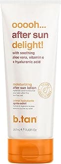 B.TAN After Sun Lotion | Ooooh Aftersun Delight - Aloe Vera & Hyaluronic Acid, Sun Burn Pure Skin Relief, Moisturizing, Soothing, Face & Body Cream, 7 Fl oz