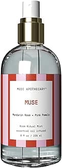 Muse Apothecary Room Ritual - Aromatic and Relaxing Room Mist, 8 oz, Infused with Natural Essential Oils - Great Valentine's Day Gift - Mandarin Rosè + Pink Pomelo