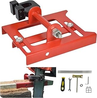 SurmountWay Chainsaw Mill Guide, Portable Vertical Lumber Cutting Guide, Timber Chainsaw Mill Attachment with Cutting Width 2"-6" for Lumber Sawmill Woodworkers and Builders (RED)