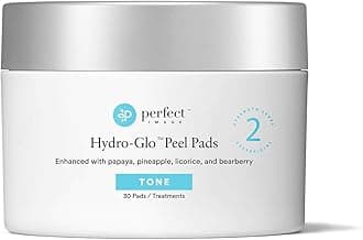 Hydro-Glo Peel Pads - Enhanced with Kojic, Mandelic, Glutathione, Licorice, Papaya, Pineapple, Bearberry Extracts (40% Strength)
