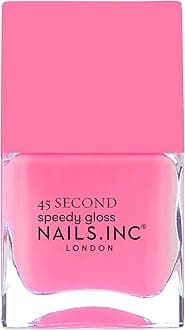 45 Second Speedy Gloss, Taylor, Pink, Neon, Glossy, No Chip, Long Lasting, Quick Dry, Air Dry, Professional Manicures & Pedicures, Fingernails & Toenails, Vegan Nail Polish, 0.47 Fl Oz