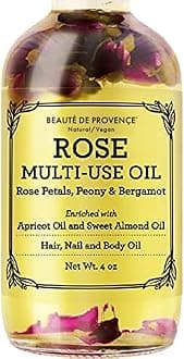 Provence Beauty Rose: Rose Multi-Use Oil For Face, Body & Hair - Hydrates Skin & Restores Hair'S Natural Shine - Rose Petals, Peony & Bergamot - Enric...