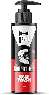 Beardo Godfather Beard Wash Beard Shampoo for Men 100ml Fights Dandruff & Hair Loss Refreshing Fragrance Active Cleansing Cleanses & Cleanses Skin & Beard