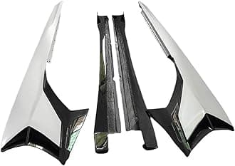 Half Carbon Fiber Side Skirt Four Piece Body Kit Compatible For Lamborghini Aventador LP700 LP720 Upgraded SVJ Style Body Kit