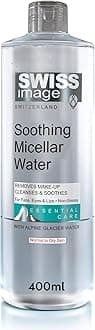 SWISSIMAGE Essential Care Soothing Micellar Water, Removes Makeup And Cleanses & Soothes Skin, Micellar Water Makeup Remover 400 Ml
