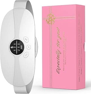 BAMCOO Period Heating Pad for Cramps Portable USB Cordless Heating Pad with Massager for Back Pain Relief Electric Fast Heating Wrap Belt Gifts for Women