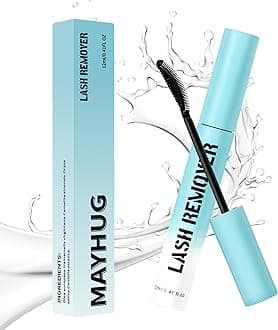 MH Lash Remover for Lash Extensions 12ML Lashes Remover Eyelash Glue Remover Easy Removal Fast Dissolution Complete Removal Oily Solvent Soft Spiral Brush Tip