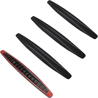 4 Packs Car Bumper Protector Strip,Front and Back Corner Bumper Guard for Car Anti Collision Strips,Universal Bumper Protector Trim Tape 40x5CM (Black)